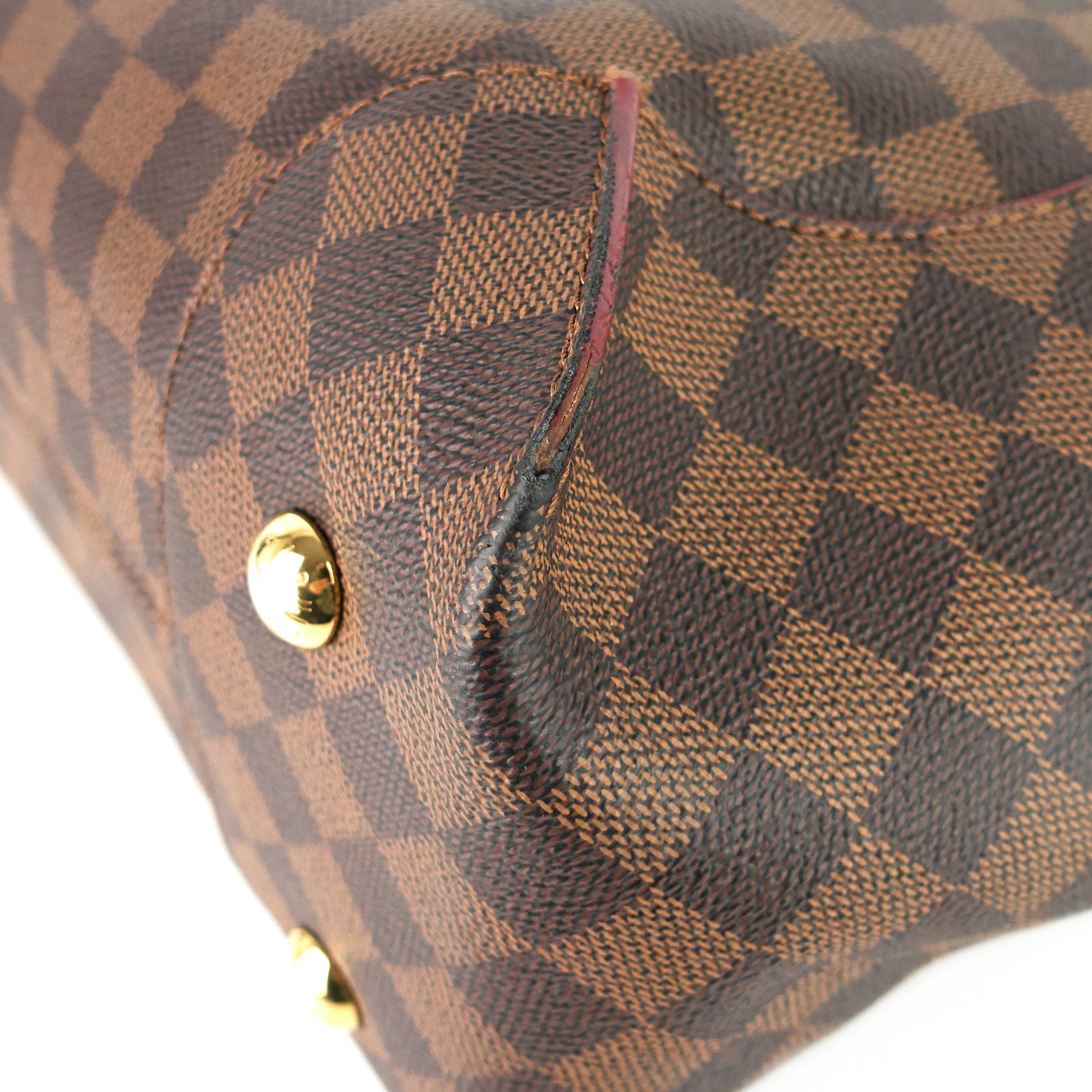 Louis Vuitto Caissa Damier Ebene Canvas Tote Bag