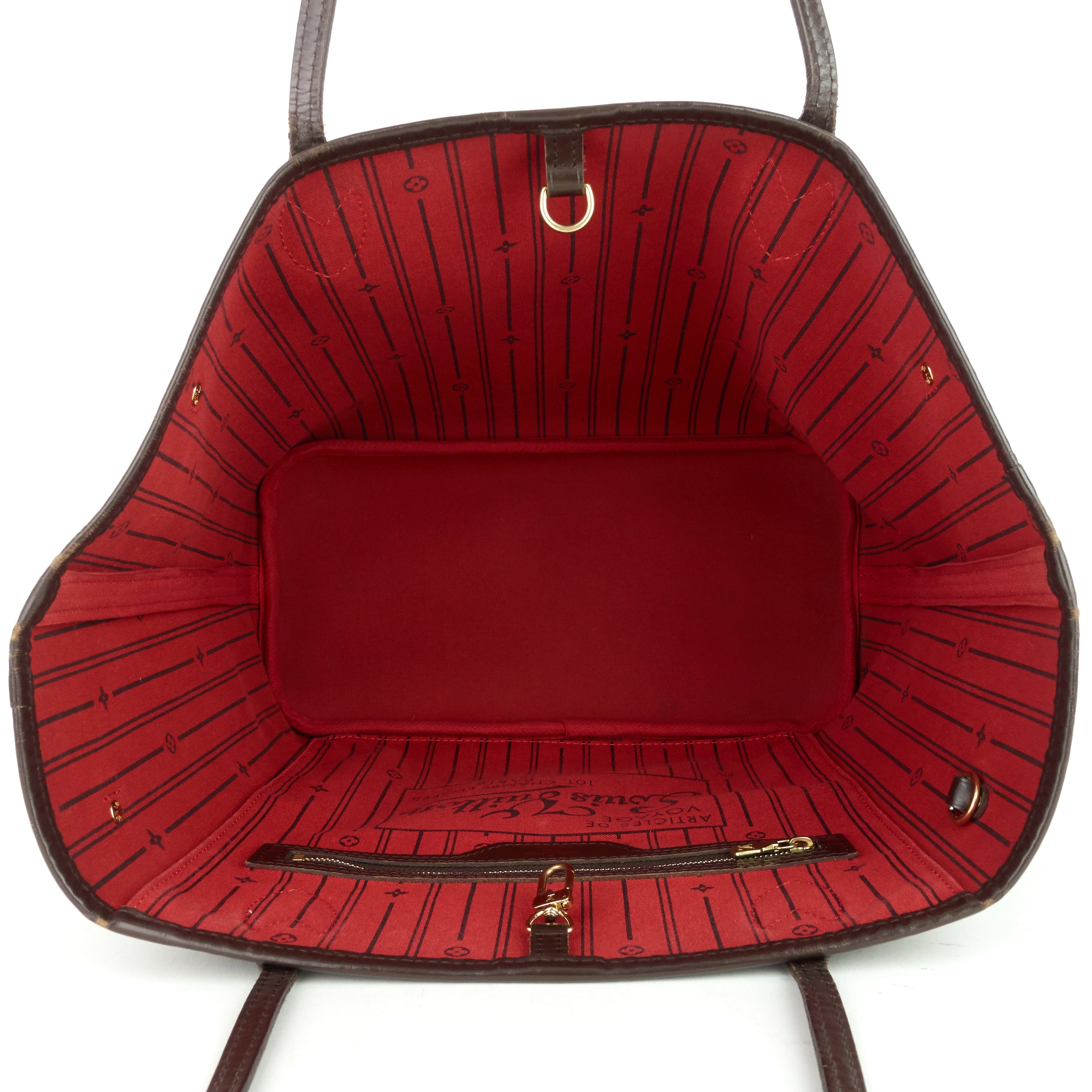 Louis Vuitto Neverfull MM Damier Ebene Tote Bag