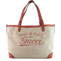 Gucci Canvas Craft Tote Bag