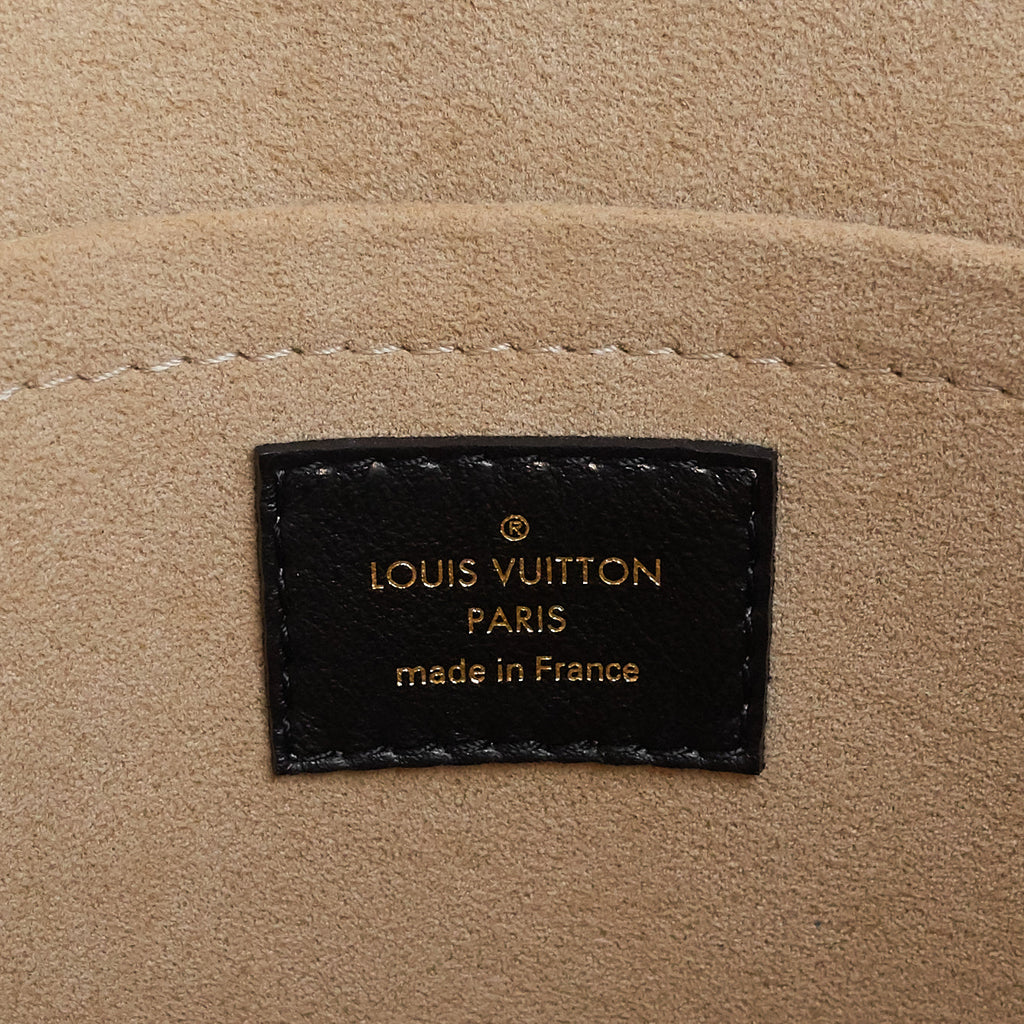 Louis Vuitto On My Side Pirate Red Calfskin and Monogram Canvas Tote Bag