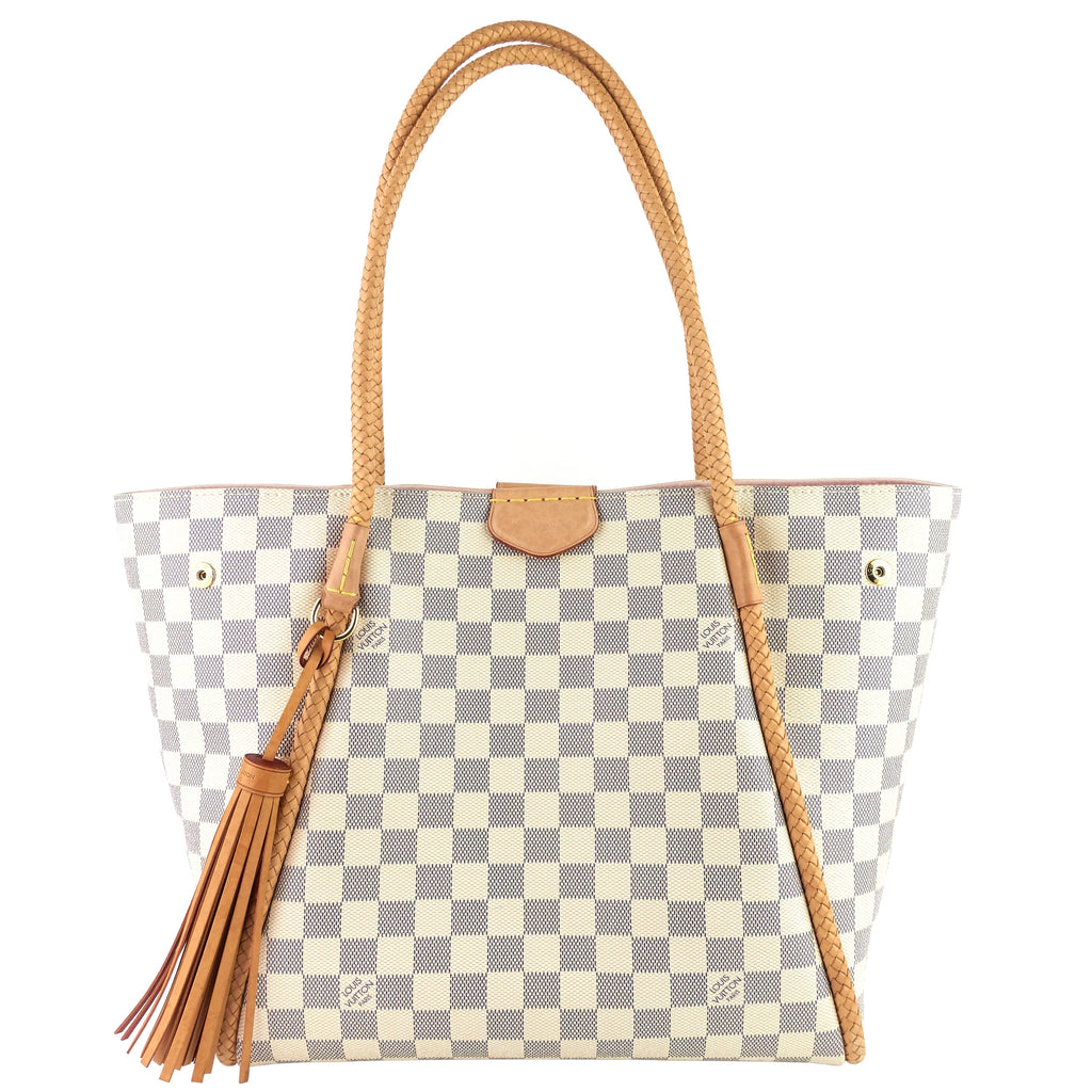 Louis Vuitto Propriano Damier Azur Canvas Tote Bag