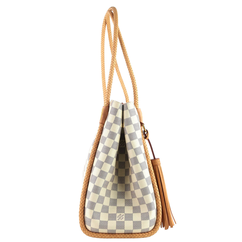 Louis Vuitto Propriano Damier Azur Canvas Tote Bag