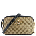 Gucci Marmont Small Monogram Canvas Chain Shoulder Bag
