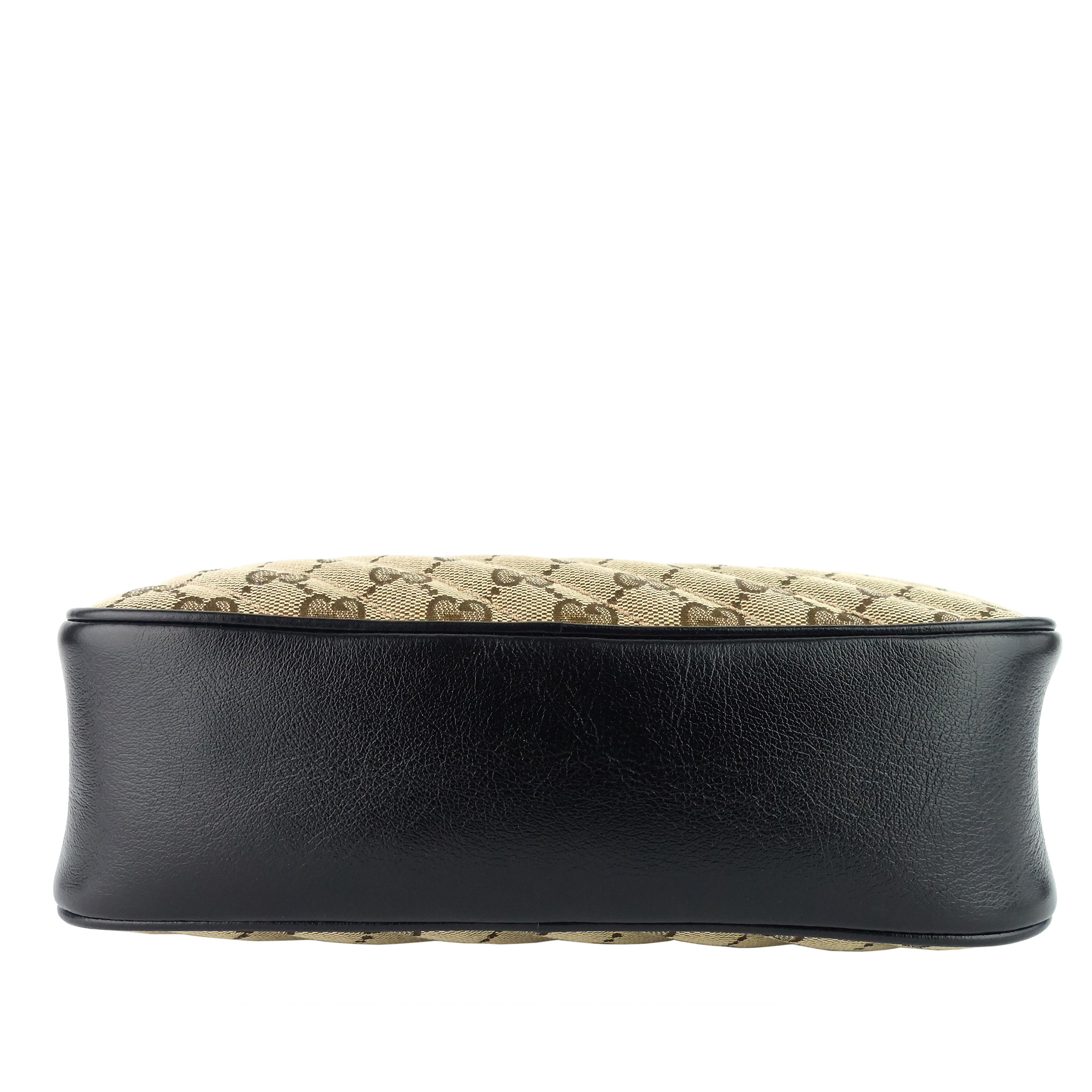 Gucci Marmont Small Monogram Canvas Chain Shoulder Bag