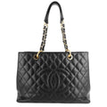 Chanel Grand Shopping Tote GST Large Caviar Leather Bag