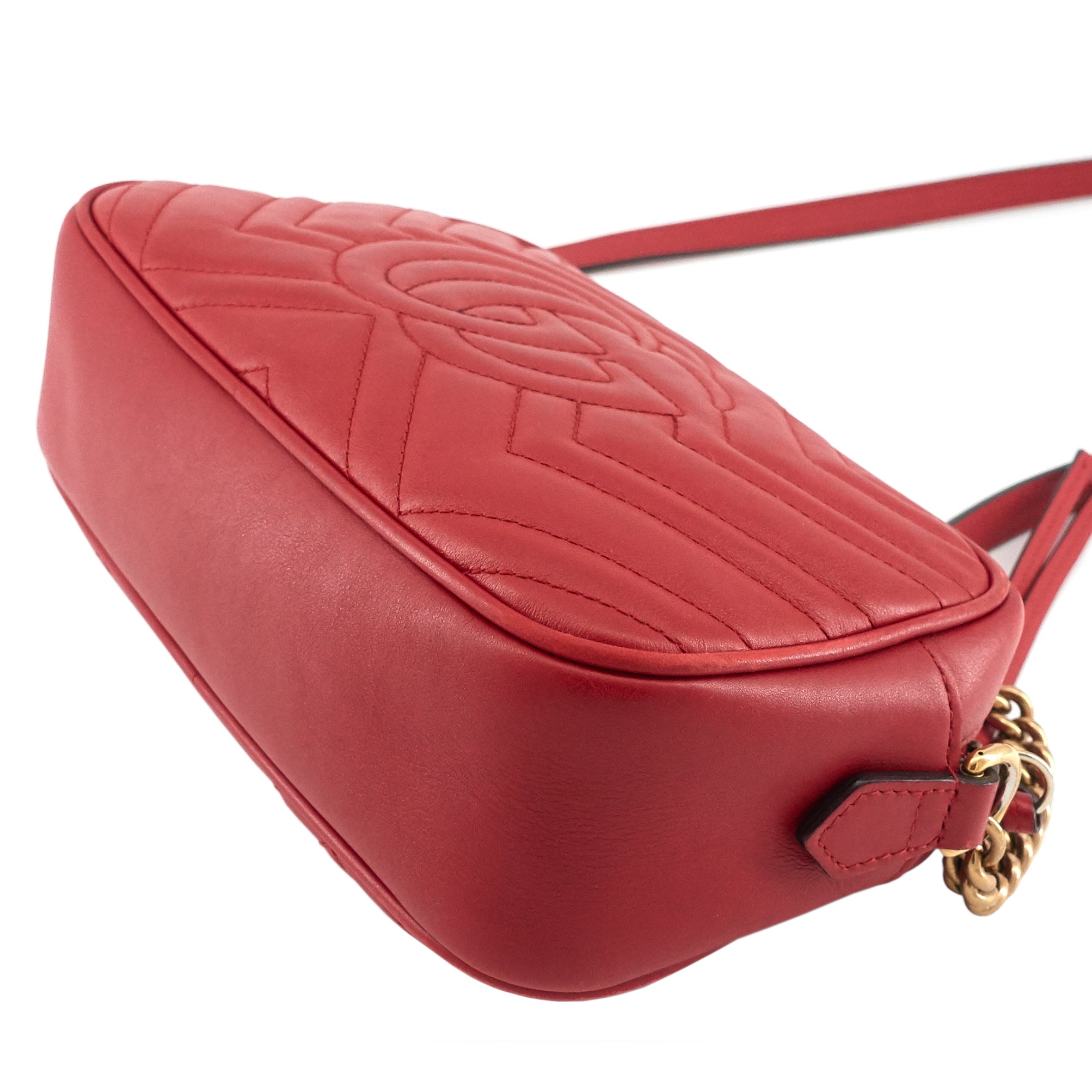 Gucci GG Marmont Small Matelass� Calfskin Shoulder Bag
