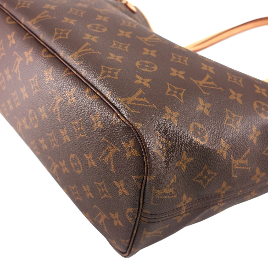 Louis Vuitto Neverfull MM Monogram Canvas Tote Bag with Pochette