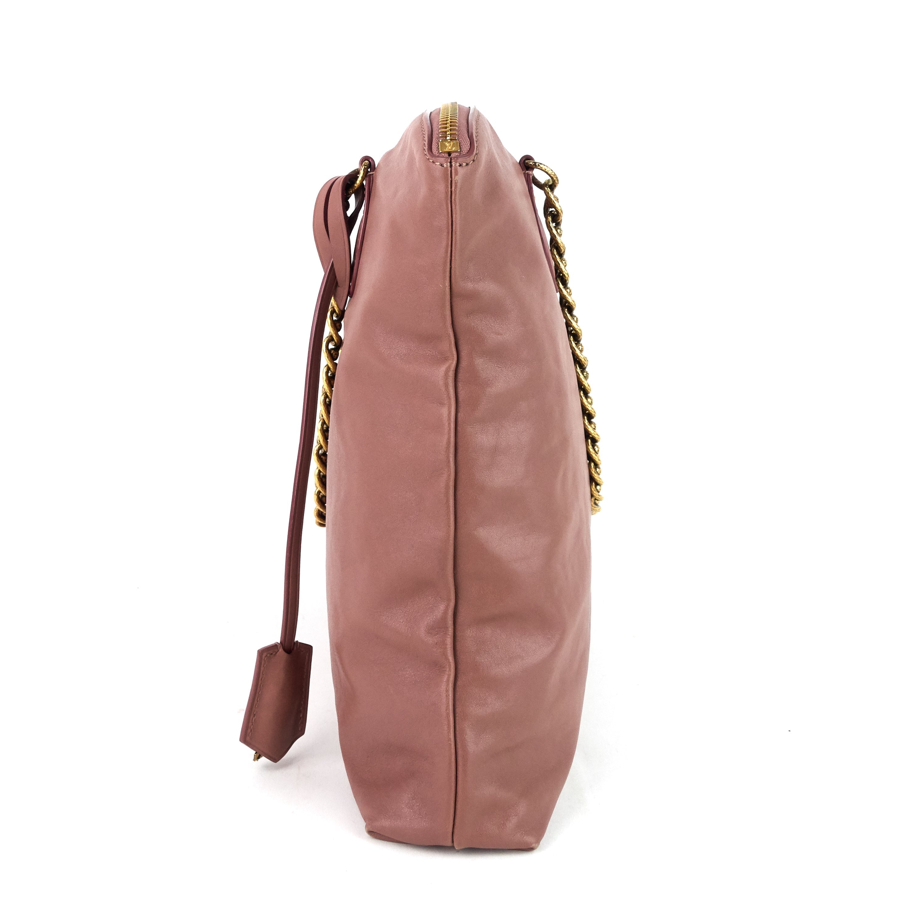 Louis Vuitto Cuir Boudoir Lockit Leather Chain Tote Bag