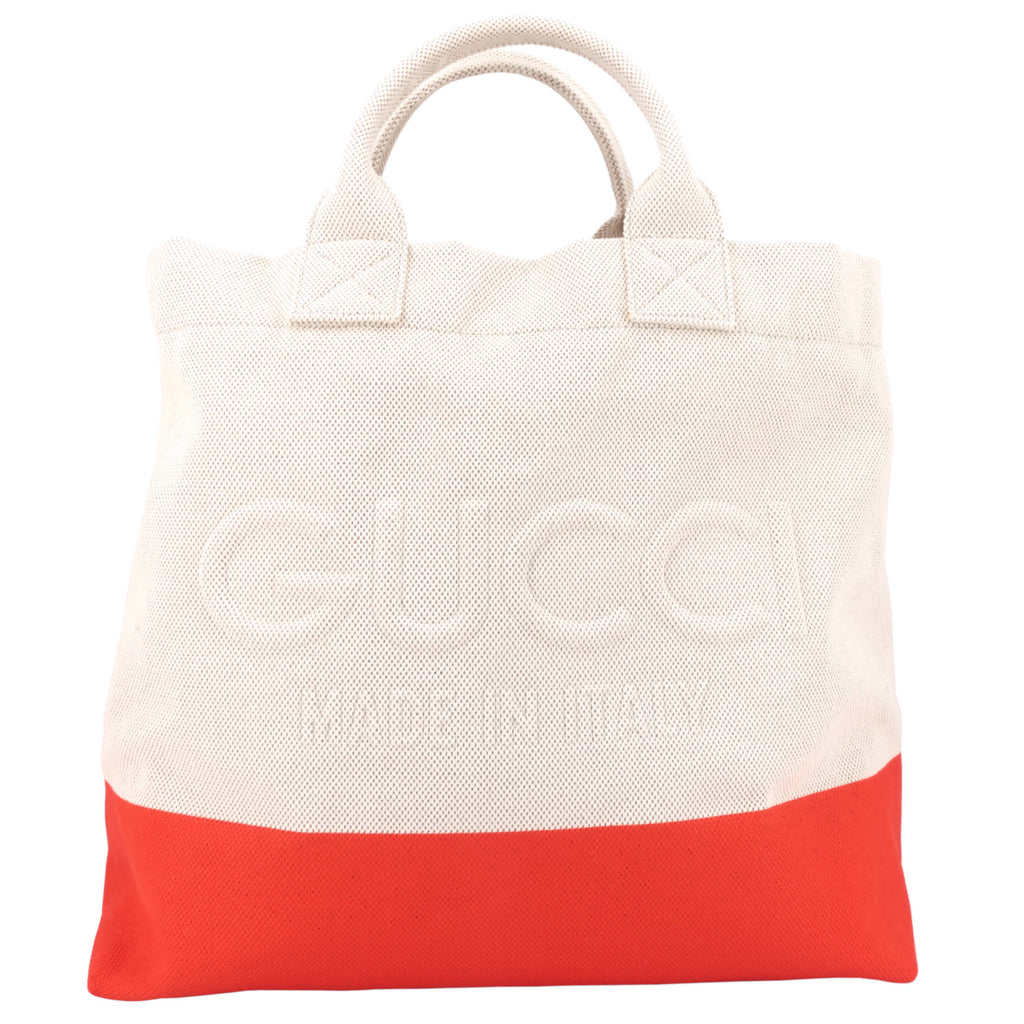 Gucci Embossed Detail Canvas Tote Bag
