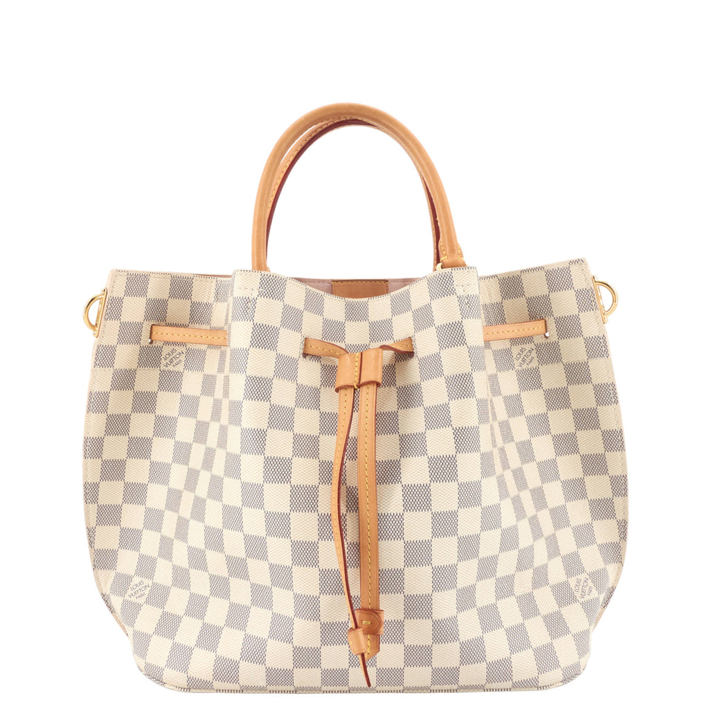 Louis Vuitto Girolata Damier Azur Canvas Tote Bag