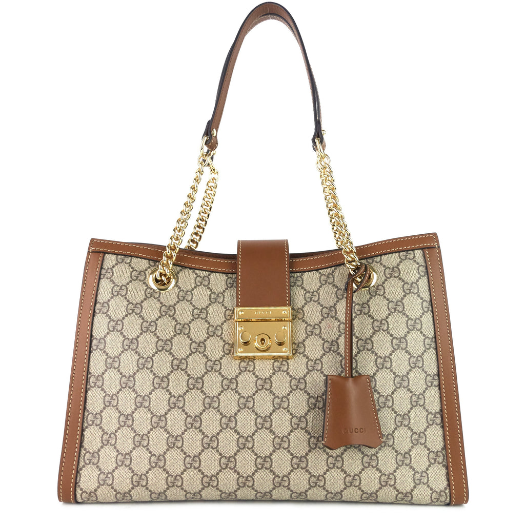 Gucci Padlock GG Supreme Canvas Medium Shoulder Bag
