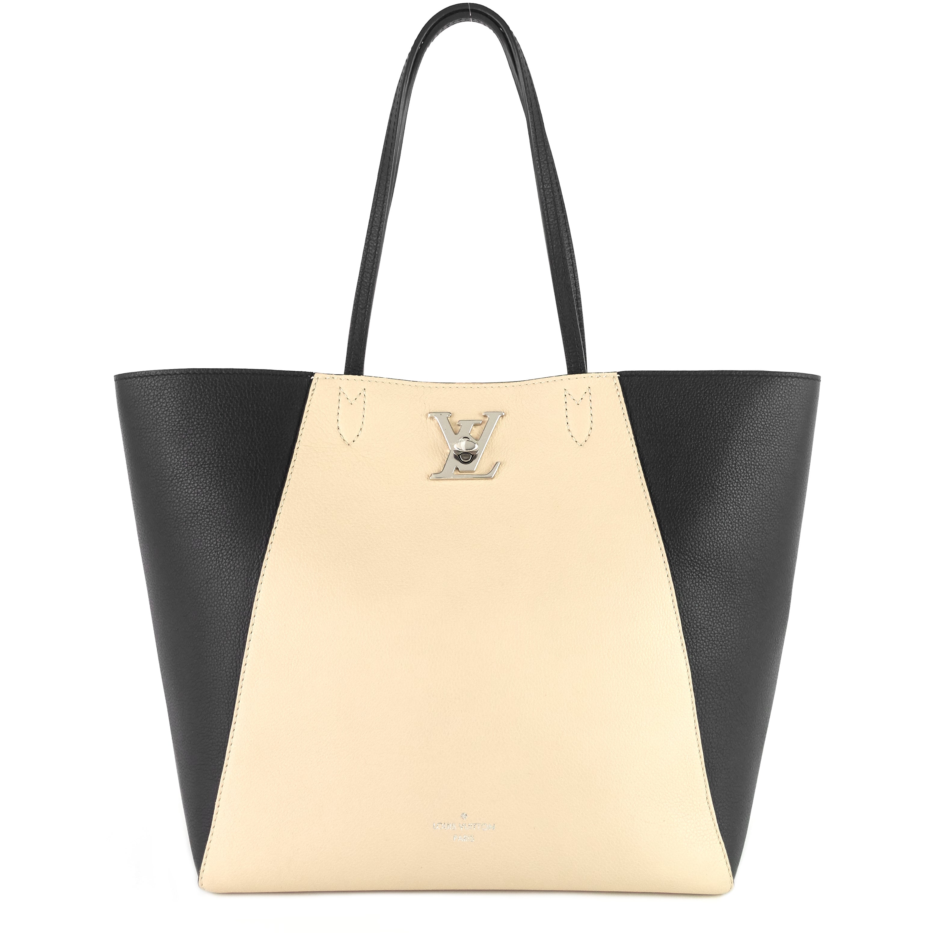 Louis Vuitto LockMe Cabas Calfskin Leather Tote Bag
