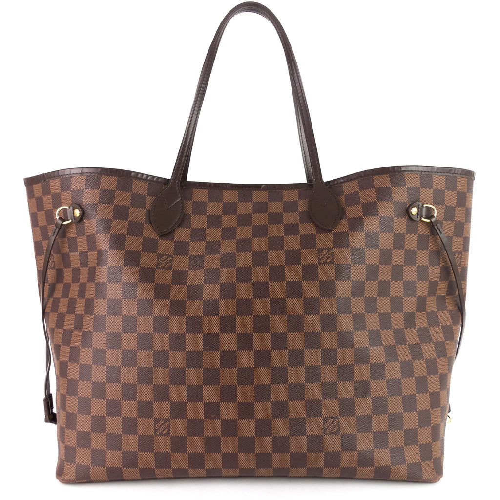 Louis Vuitto Neverfull GM Damier Ebene Canvas Tote Bag