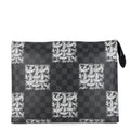 Louis Vuitto Pochette Voyage Rope Damier Graphite Canvas Clutch Bag