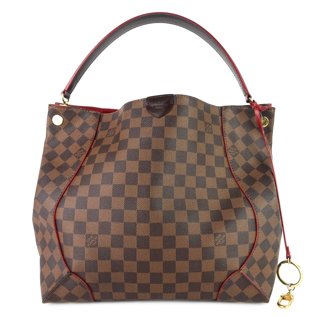 Louis Vuitto Caissa Damier Ebene Canvas Tote Bag