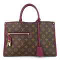 Louis Vuitto Popincourt PM Monogram Canvas Raisin Tote Bag
