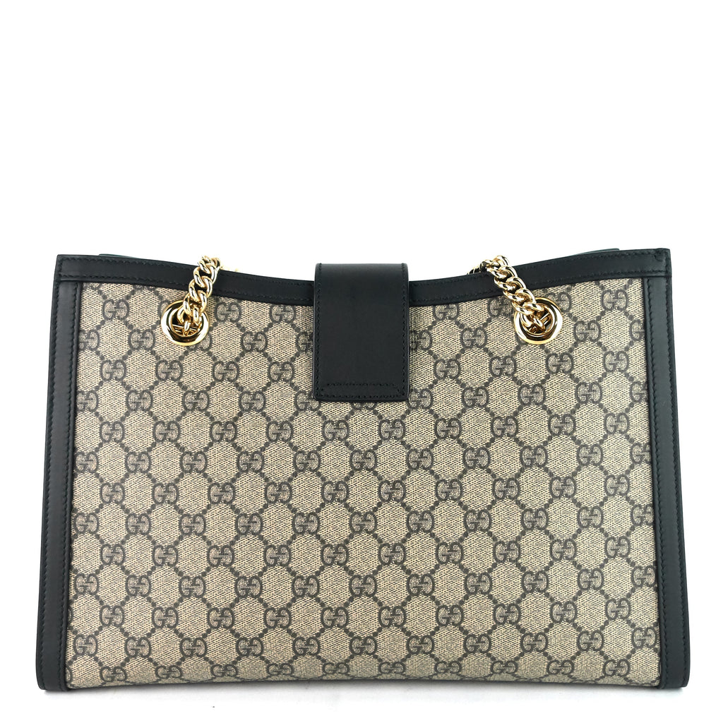 Gucci Medium Supreme GG Canvas Padlock Shoulder Bag