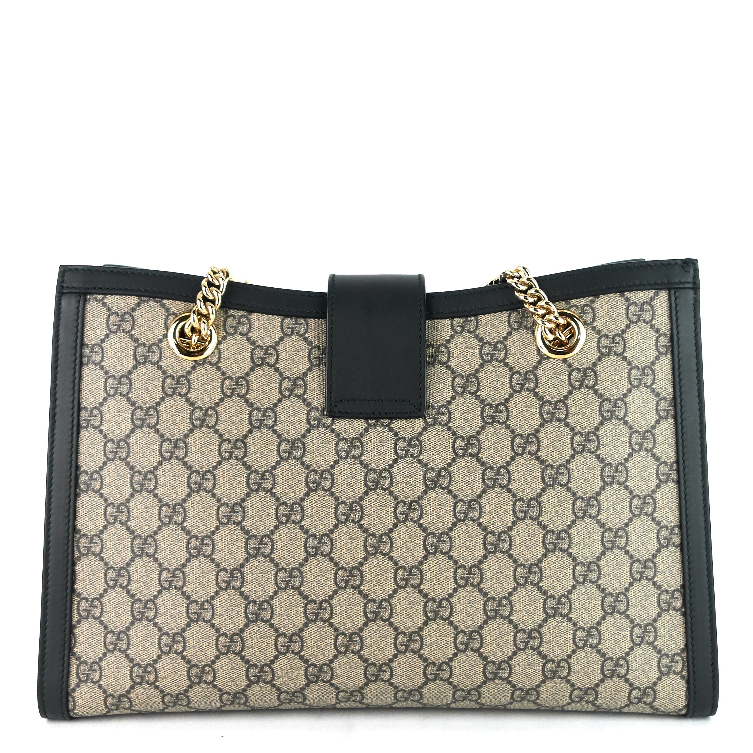 Gucci Medium Supreme GG Canvas Padlock Shoulder Bag