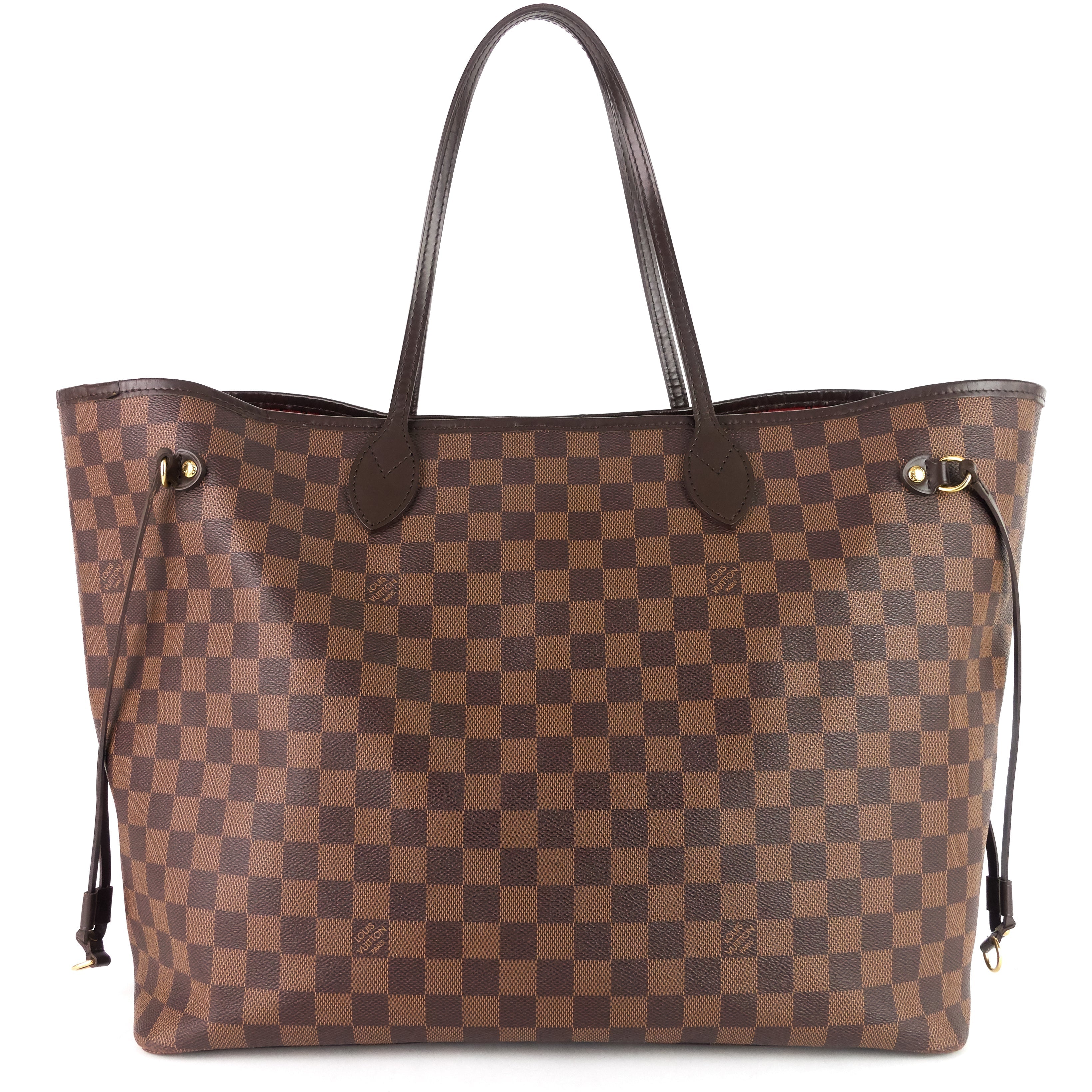 Louis Vuitto Neverfull GM Damier Ebene Canvas Tote Bag