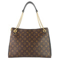 Louis Vuitto Surène MM Monogram Canvas and Calfskin Leather Tote Bag