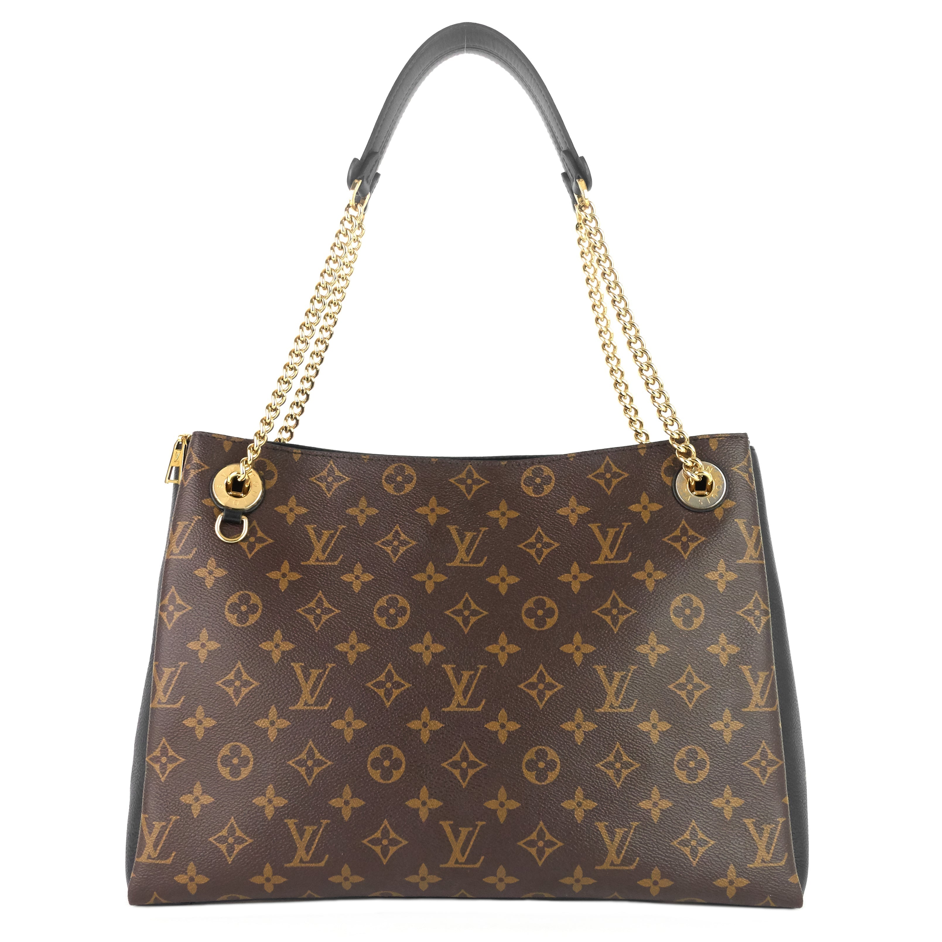 Louis Vuitto Surène MM Monogram Canvas and Calfskin Leather Tote Bag