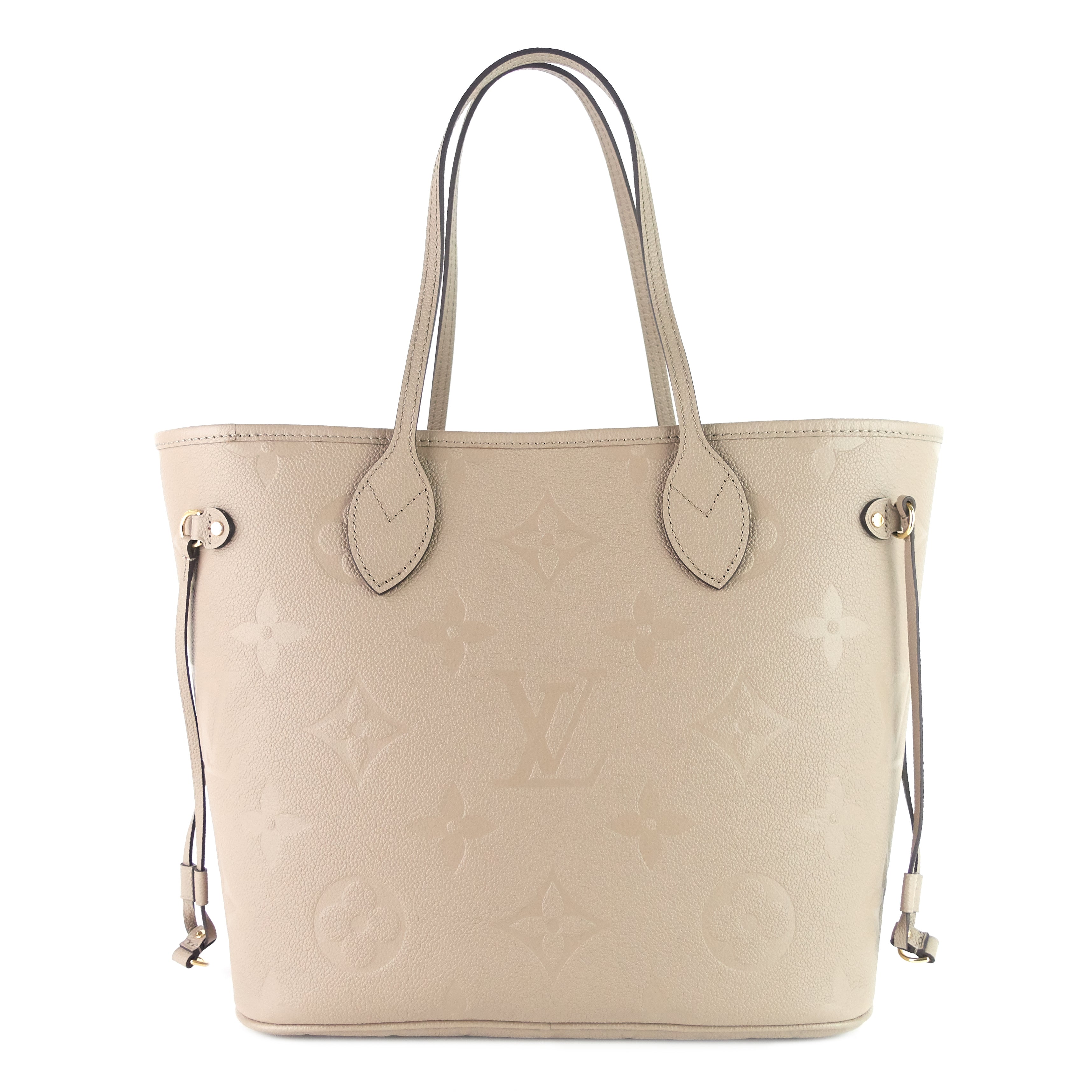 Louis Vuitto Neverfull MM Giant Monogram Empreinte Leather Tote Bag