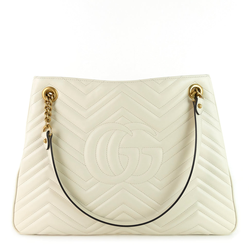 Gucci Marmont Medium Matelass� Calf Leather Chain Shoulder Bag