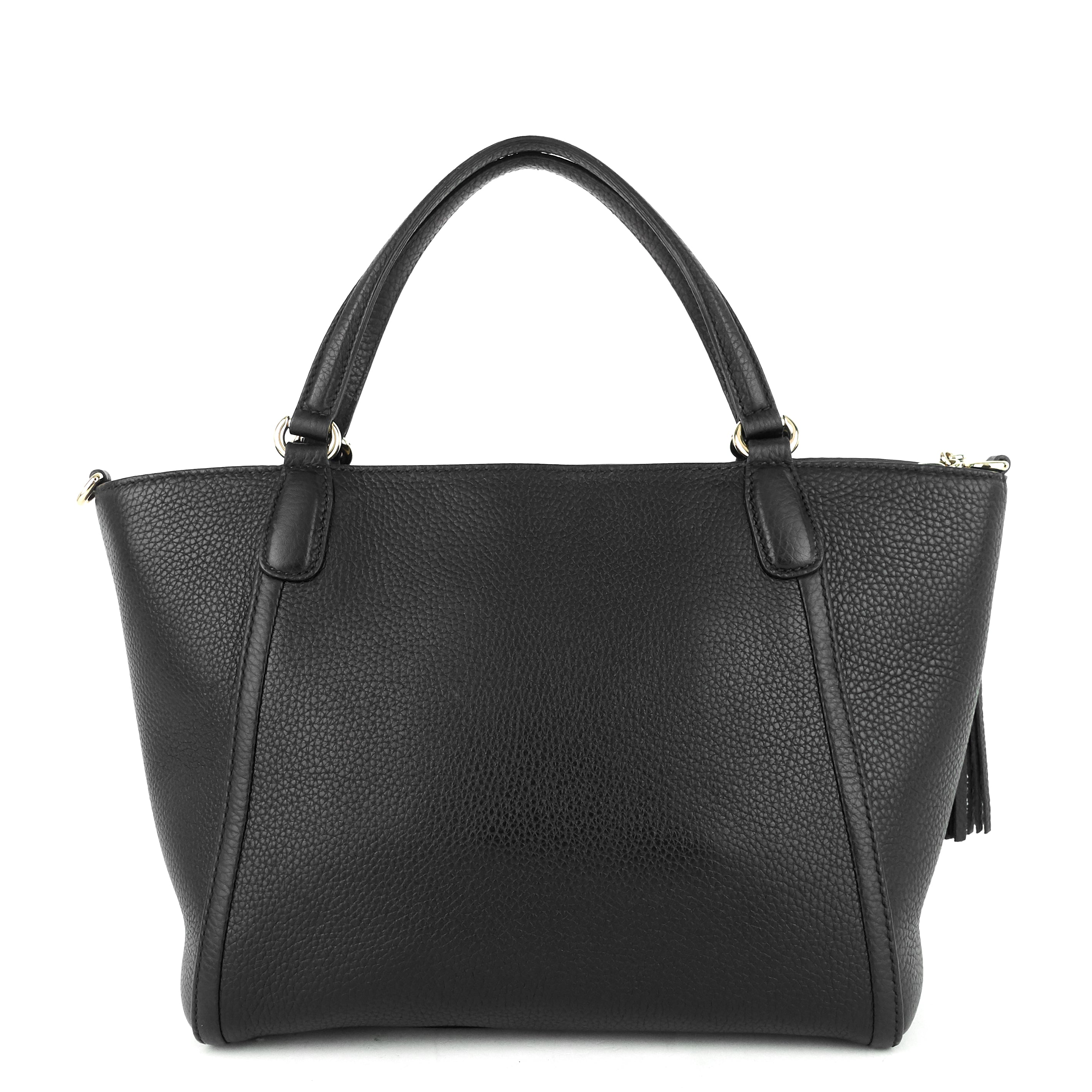 Gucci Soho Pebbled Leather Small Top Handle Tote Bag