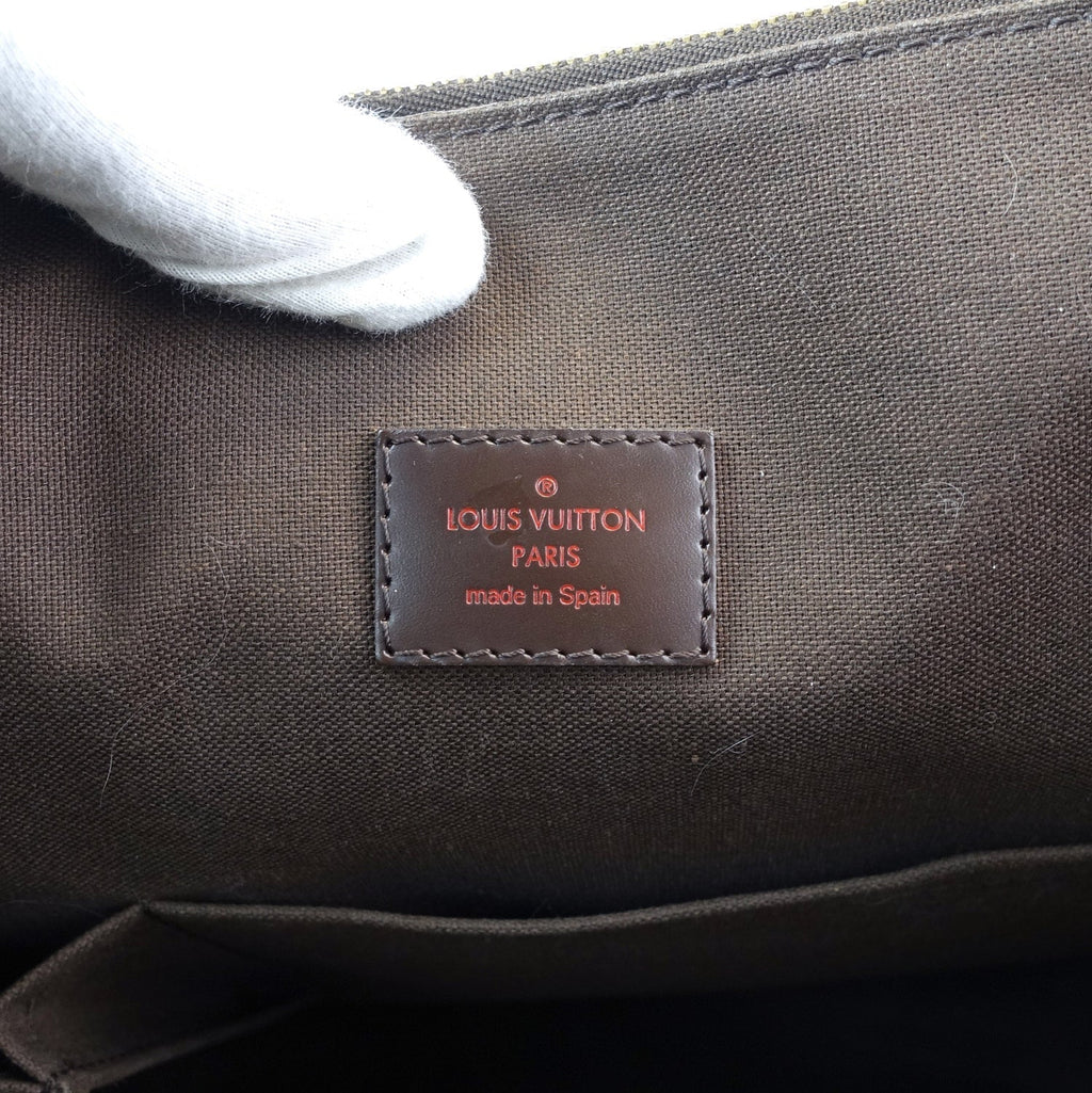 Louis Vuitto Cabas Beaubourg Damier Ebene Canvas Tote Bag