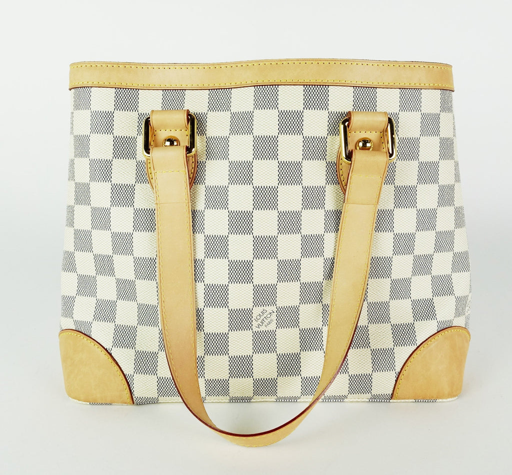 Louis Vuitto Hampstead PM Damier Azur Canvas Tote Bag