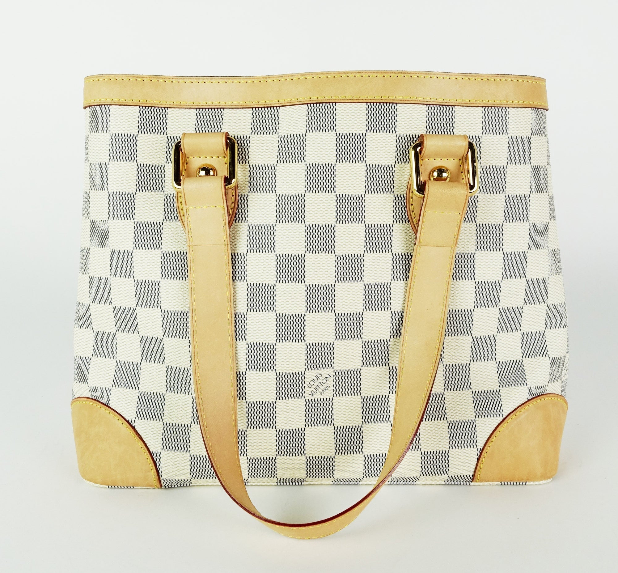 Louis Vuitto Hampstead PM Damier Azur Canvas Tote Bag