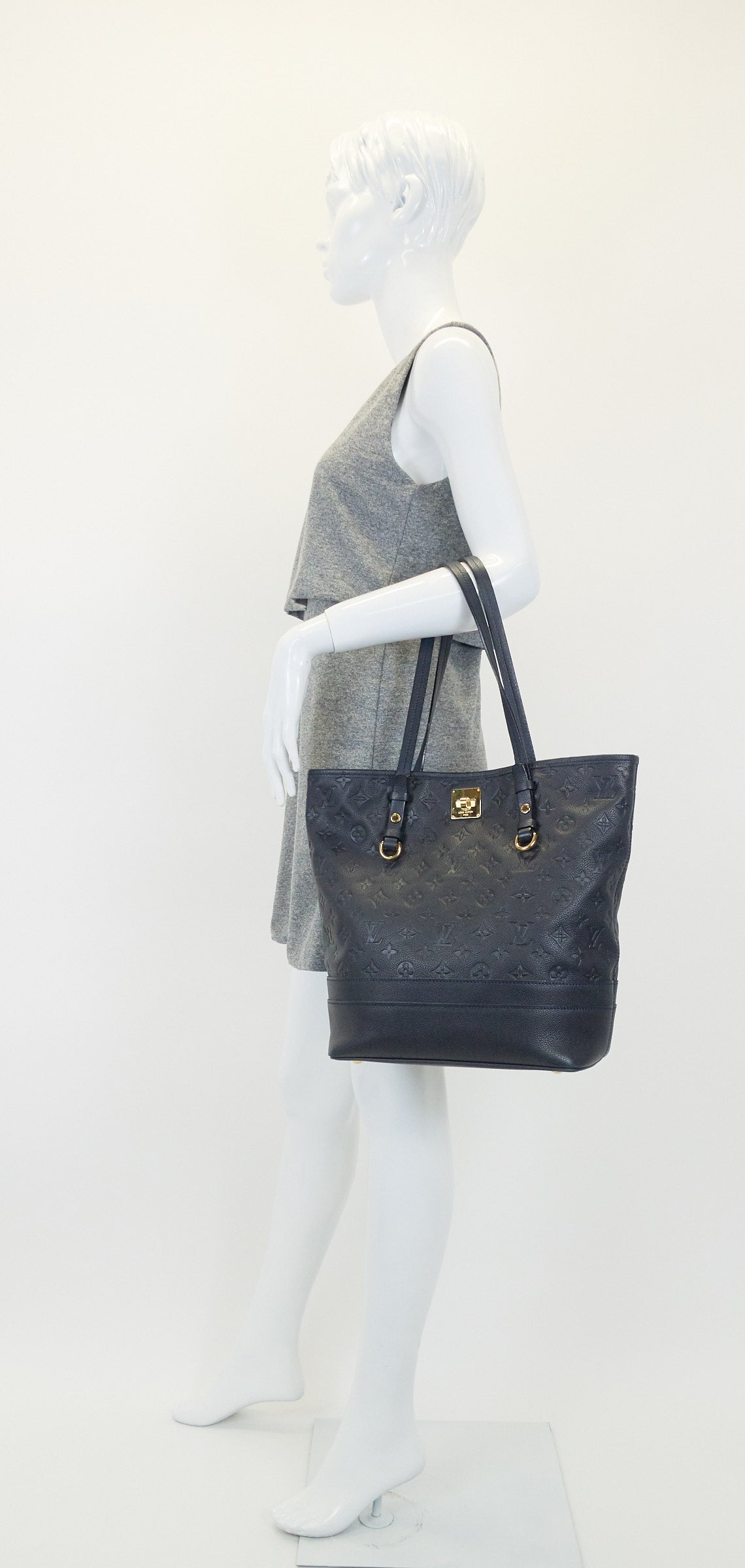 Louis Vuitto Citadine PM Monogram Empreinte Leather Tote Bag