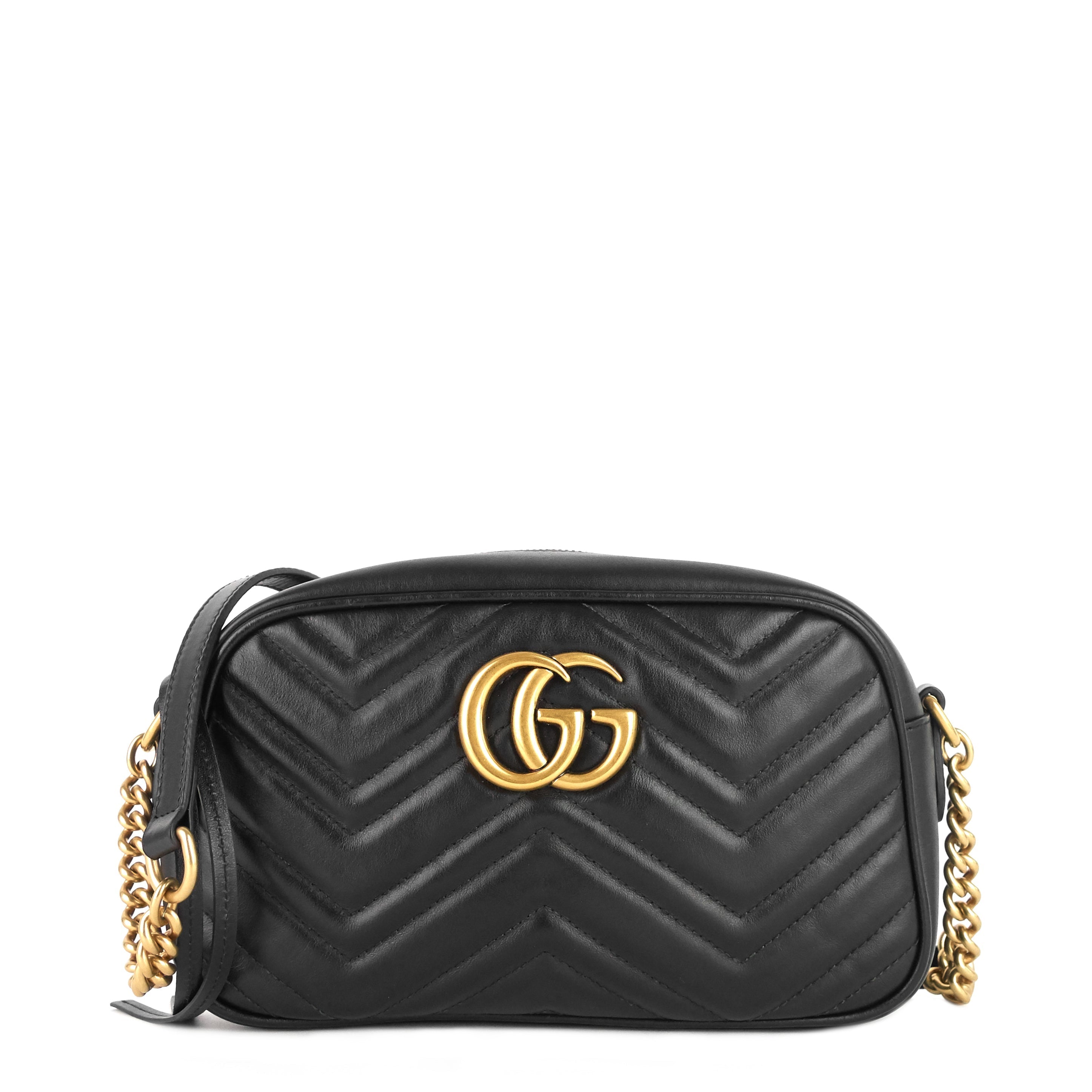 Gucci GG Marmont Small Matelass� Calfskin Shoulder Bag
