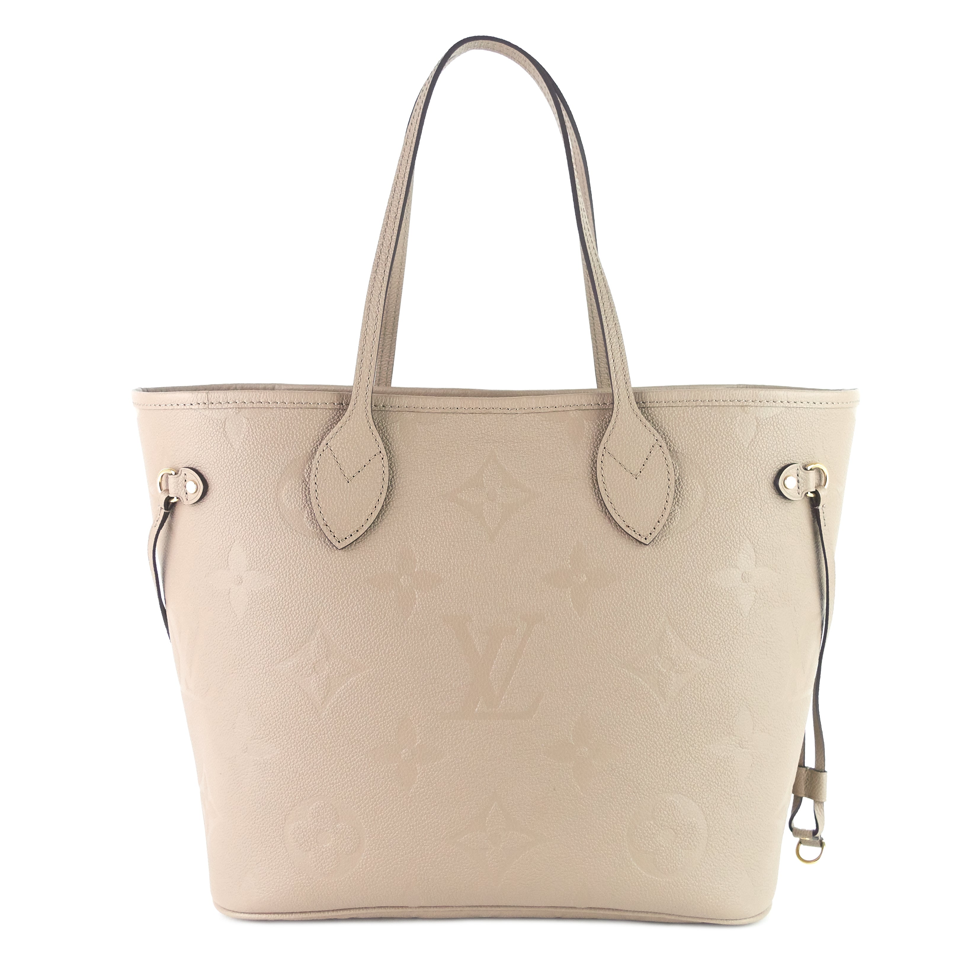 Louis Vuitto Neverfull MM Giant Monogram Empreinte Leather Tote Bag