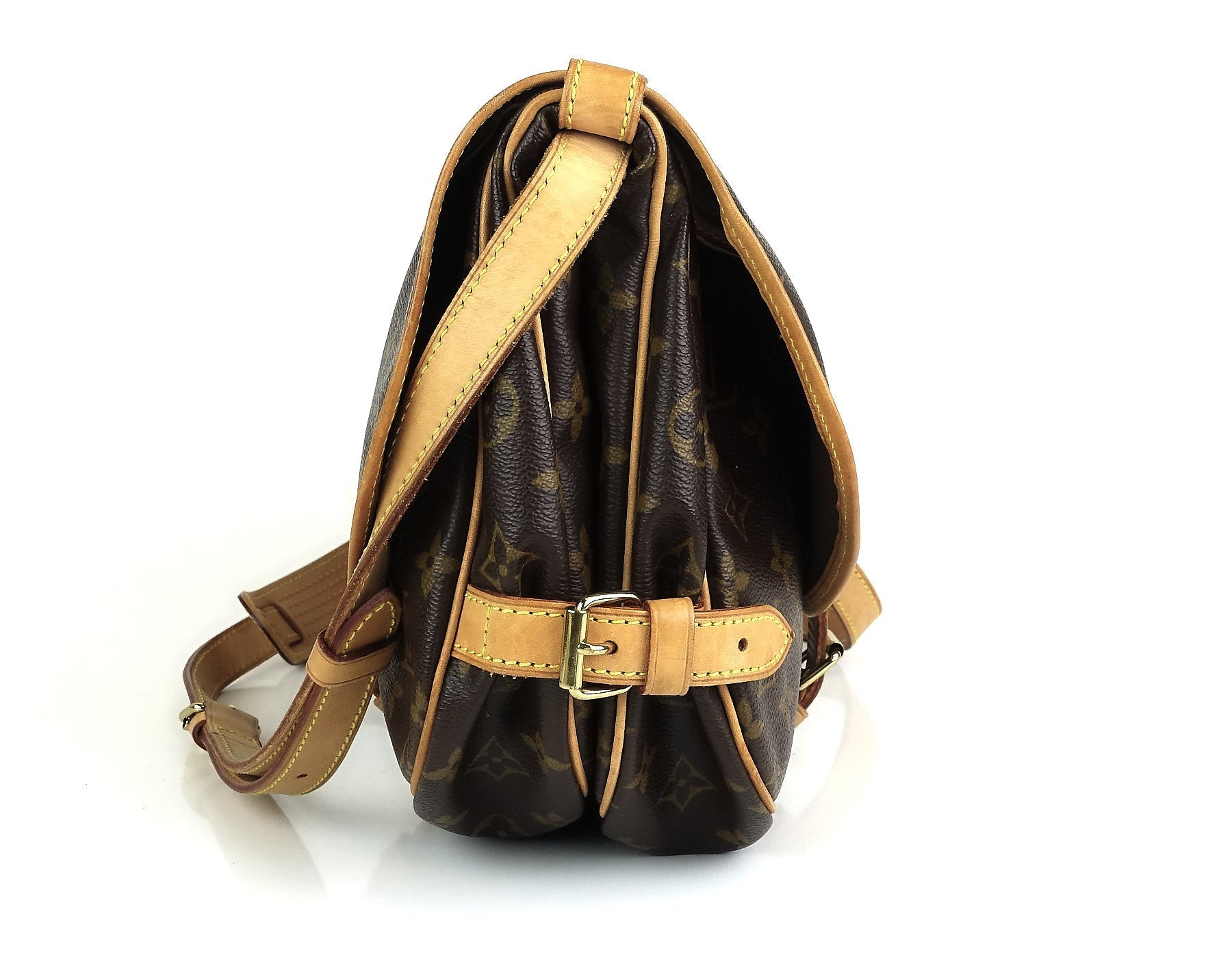 Louis Vuitto Saumur 25 Monogram Canvas Shoulder Bag