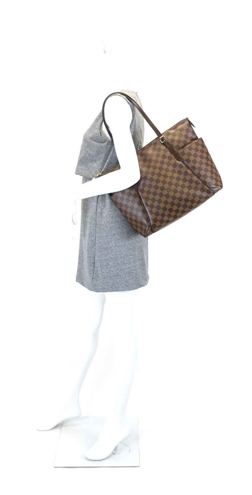 Louis Vuitto Totally MM Damier Ebene Canvas Shoulder Bag