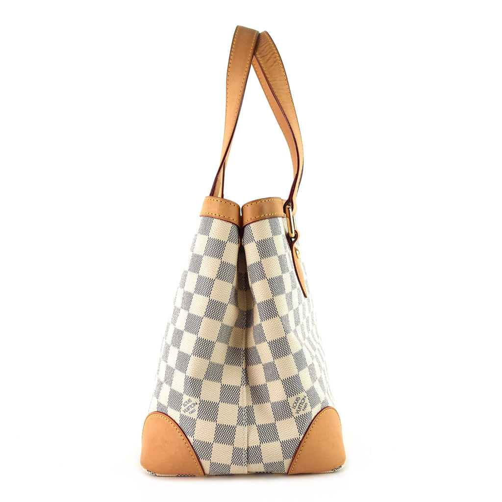 Louis Vuitto Hampstead PM Damier Azur Canvas Tote Bag