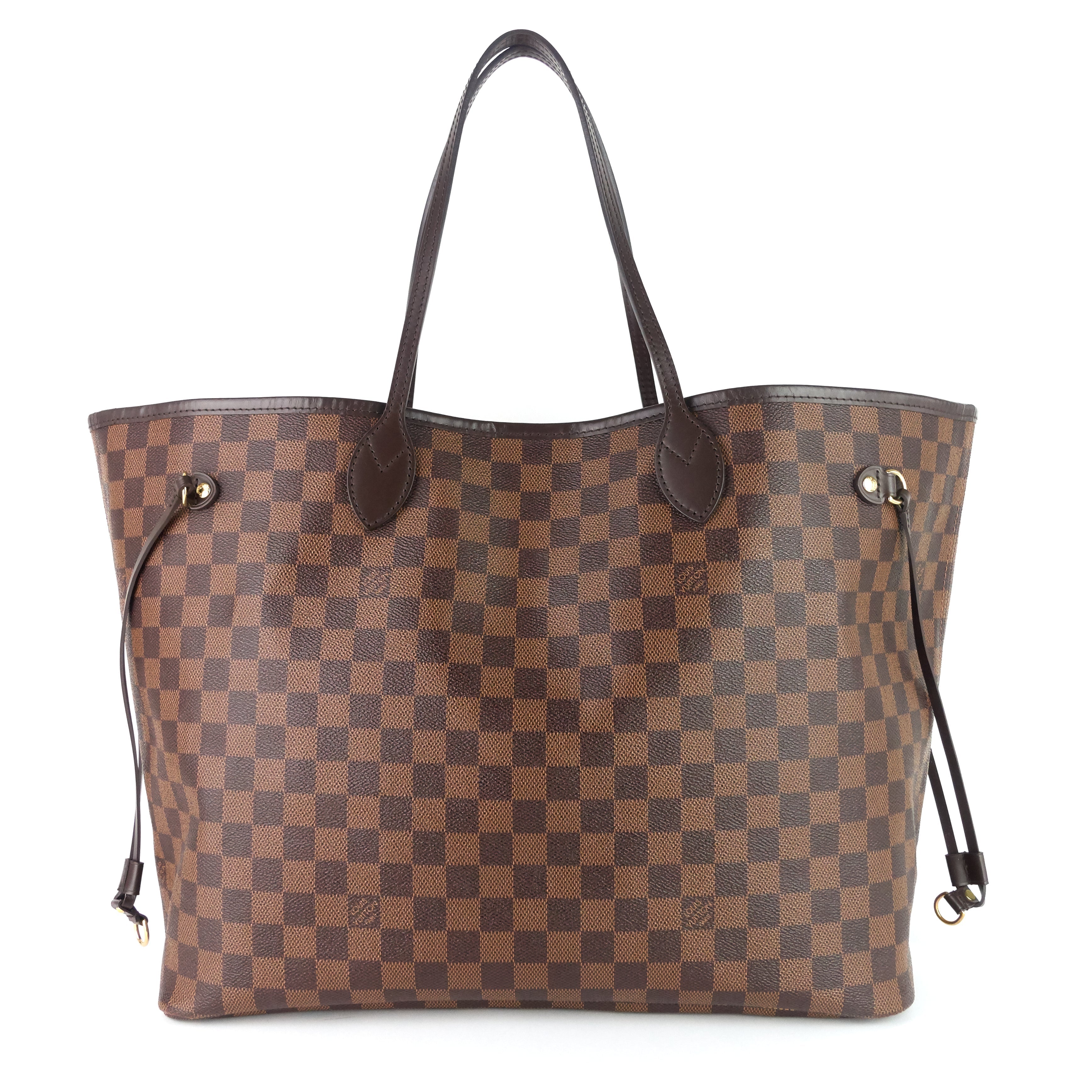 Louis Vuitto Neverfull GM with Pouch Damier Ebene Tote Bag