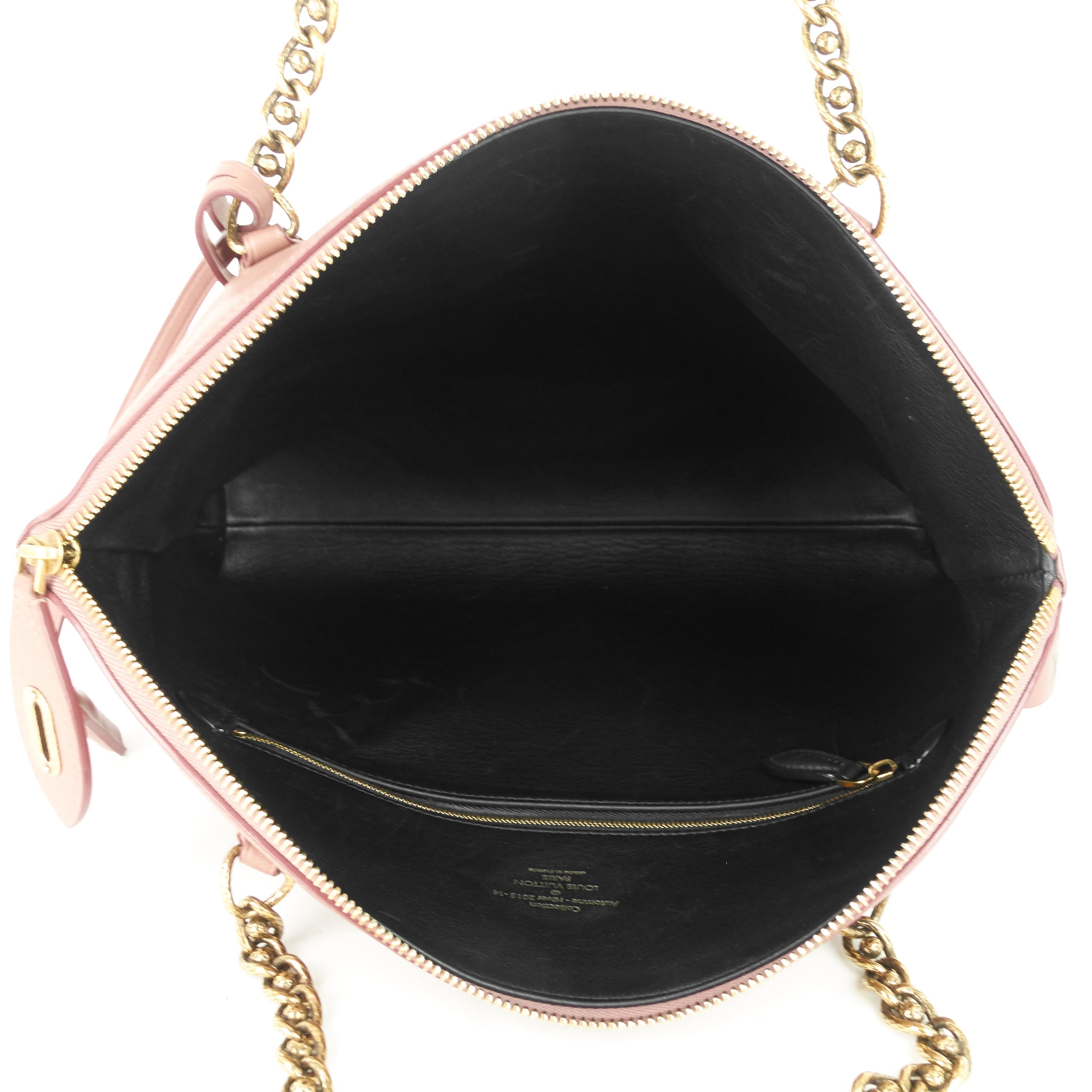 Louis Vuitto Cuir Boudoir Lockit Leather Chain Tote Bag