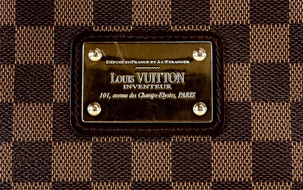 Louis Vuitto Eva Damier Ebene Canvas Shoulder Bag