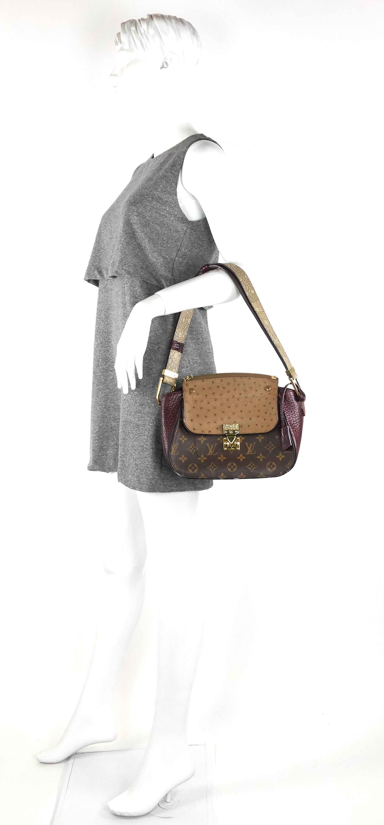 Louis Vuitto Exotique Majestueux Bordeaux Shoulder Bag