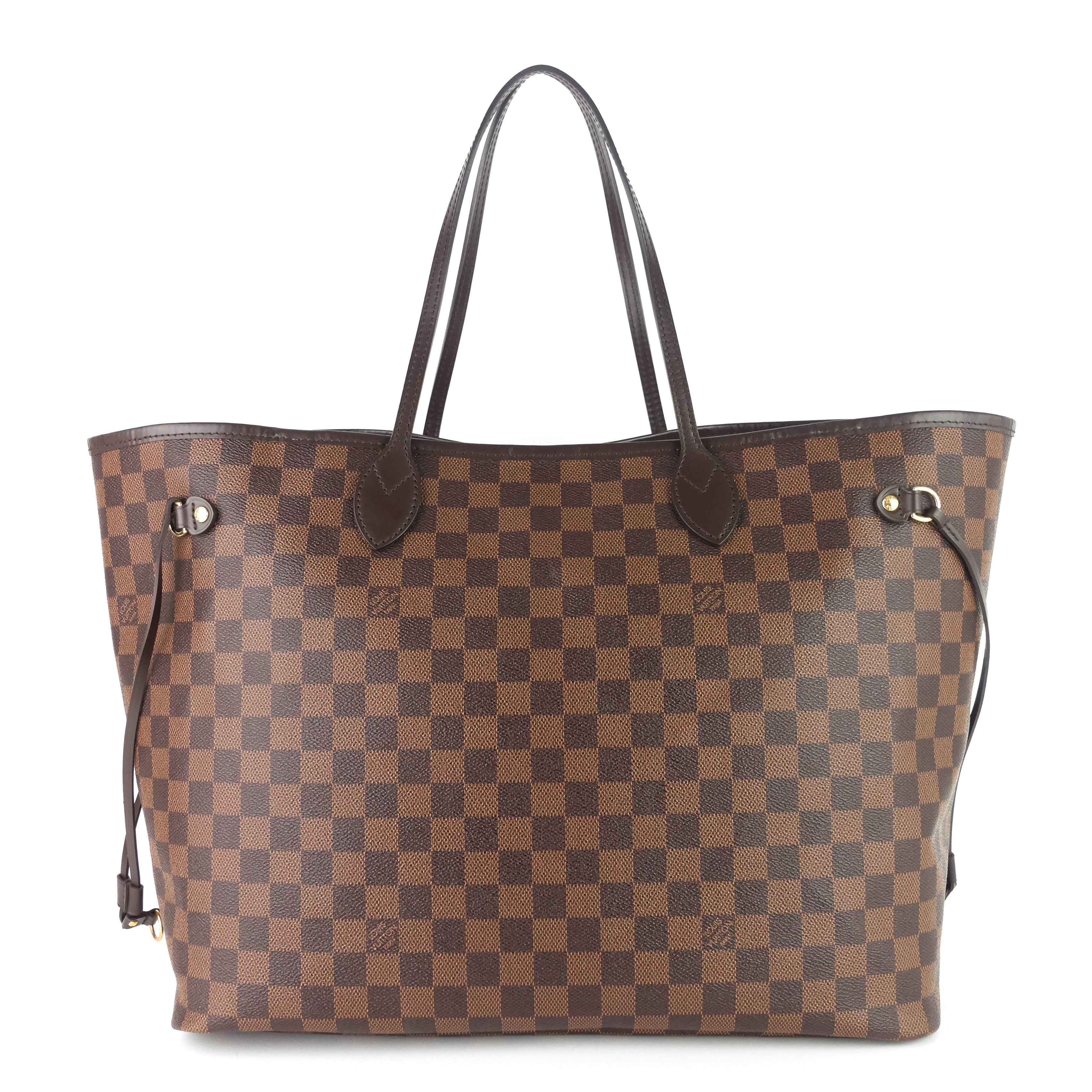 Louis Vuitto Neverfull GM with Pouch Damier Ebene Tote Bag