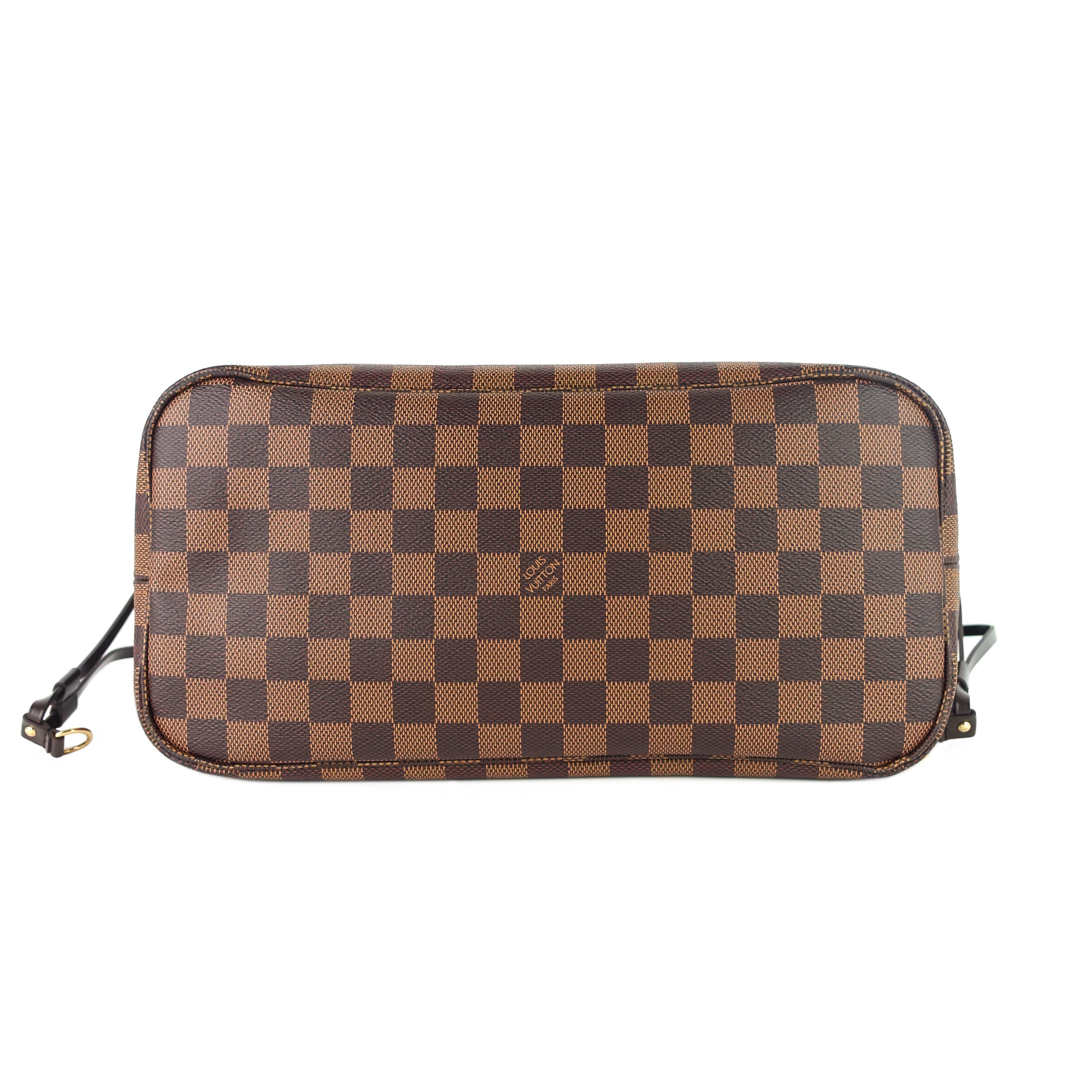 Louis Vuitto Neverfull MM with Pouch Damier Ebene Canvas Tote Bag