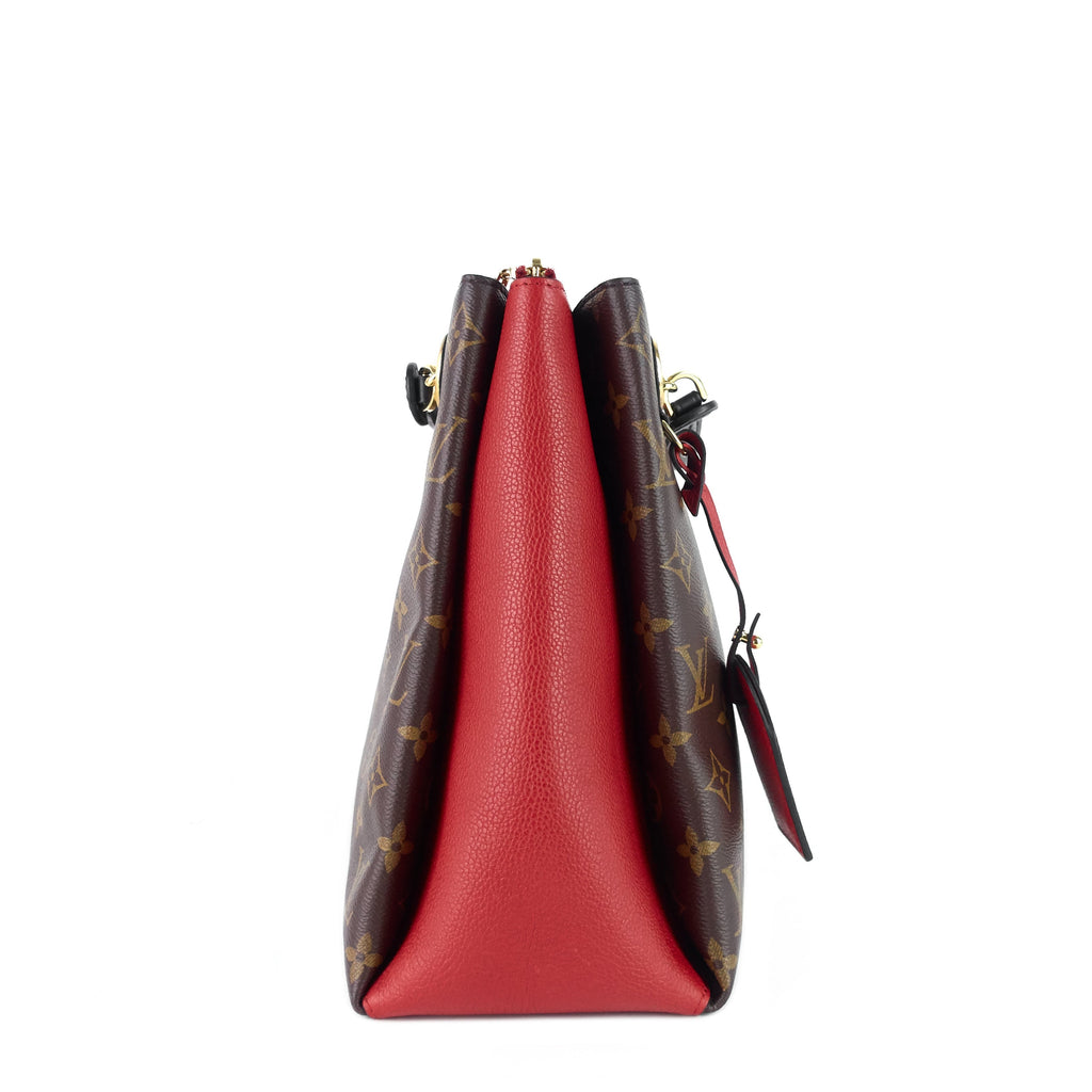 Louis Vuitto Surène MM Monogram Canvas and Calfskin Leather Tote Bag