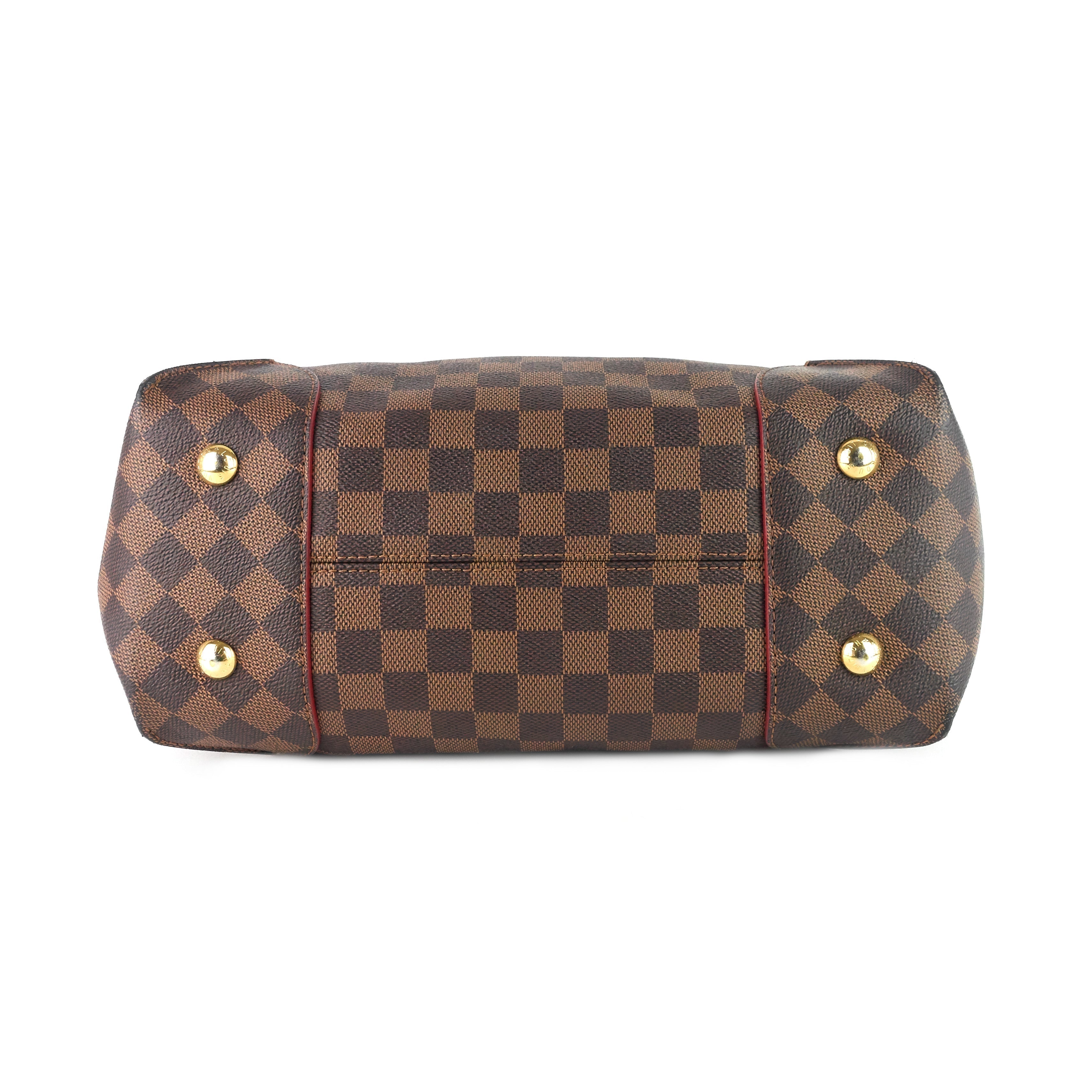 Louis Vuitto Caissa Damier Ebene Canvas Tote Bag