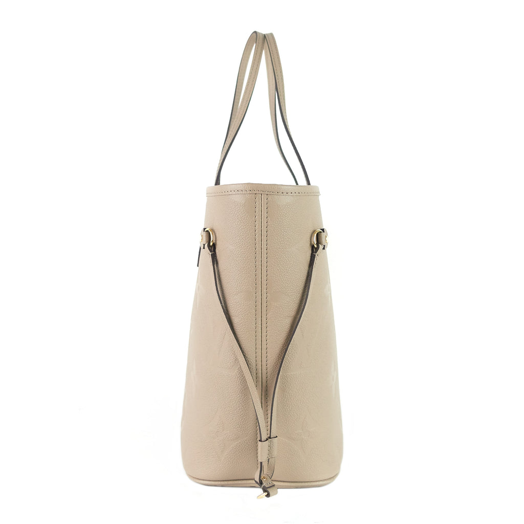 Louis Vuitto Neverfull MM Giant Monogram Empreinte Leather Tote Bag