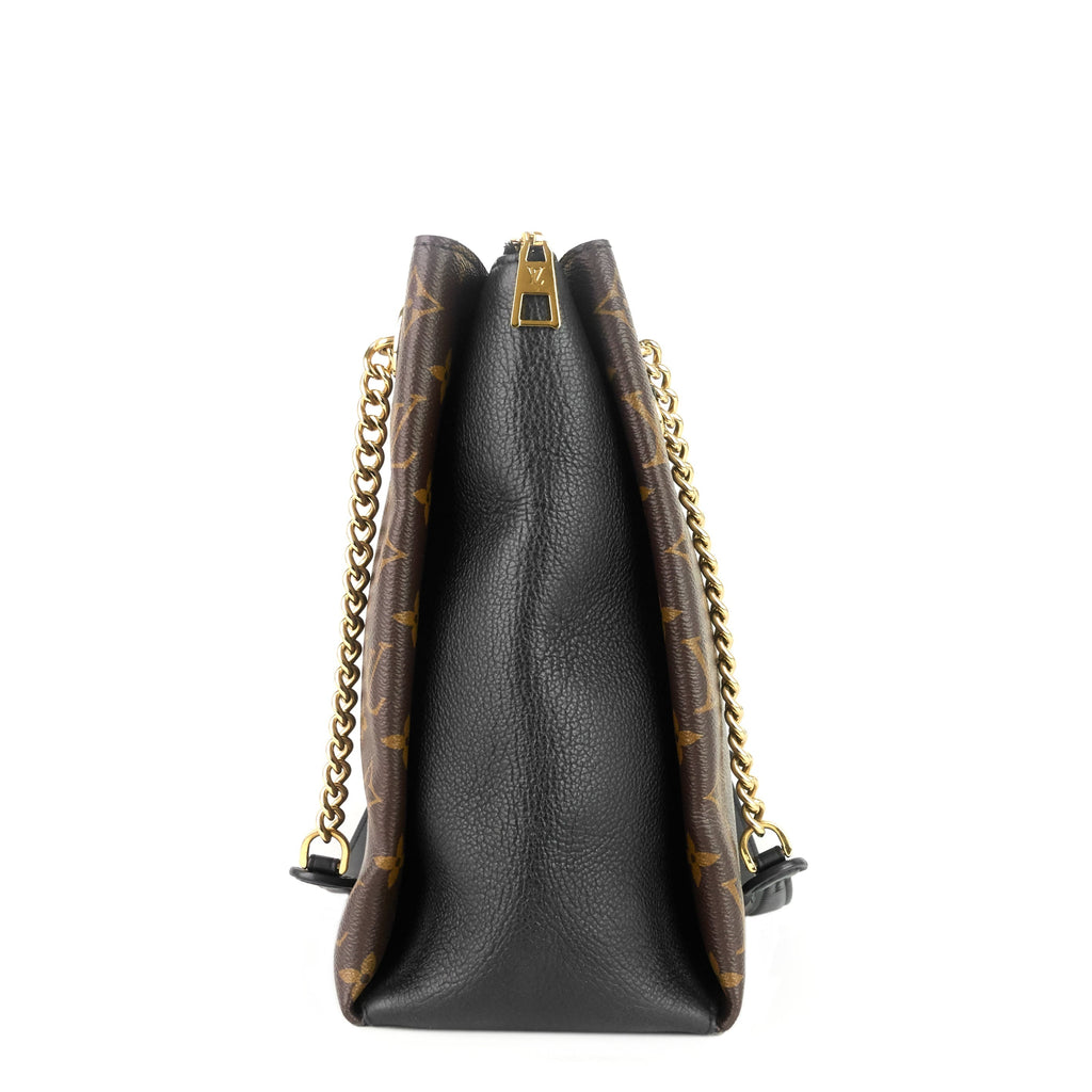 Louis Vuitto Surène MM Monogram Canvas and Calfskin Leather Tote Bag