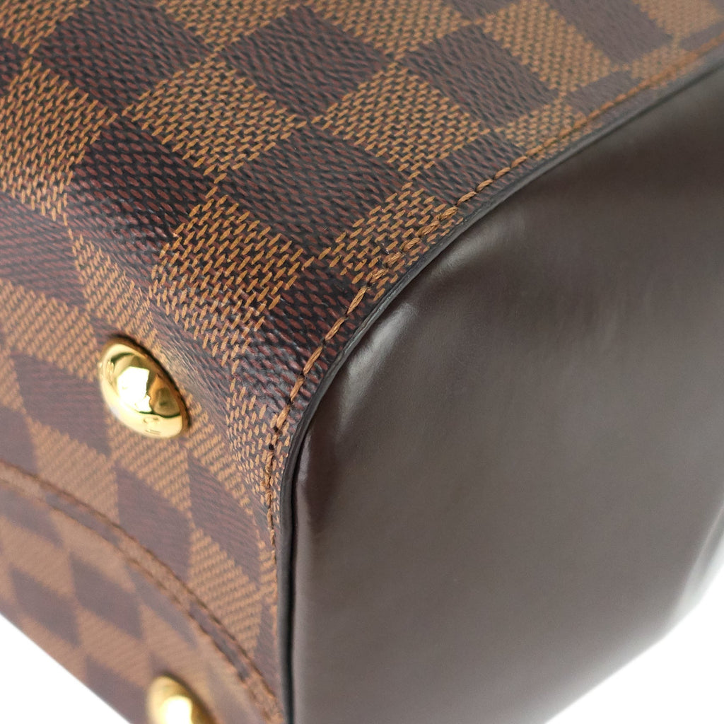 Louis Vuitto Rivoli MM Damier Ebene Canvas Tote Bag