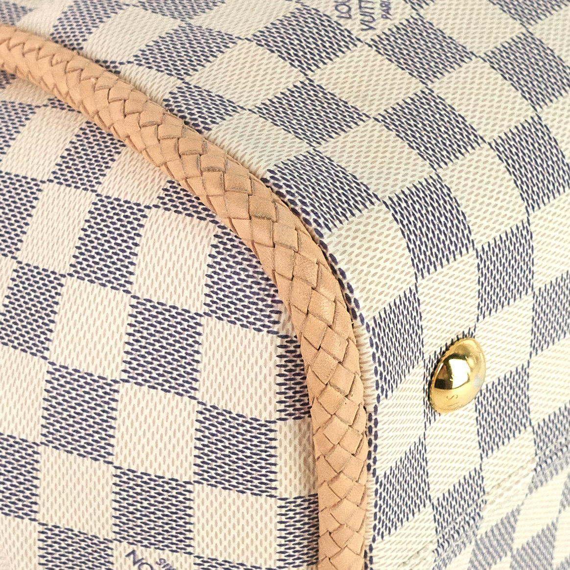 Louis Vuitto Propriano Damier Azur Canvas Tote Bag