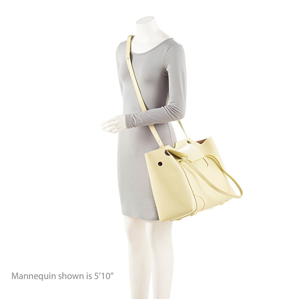 Off-White Leather Burrow 38 Tote